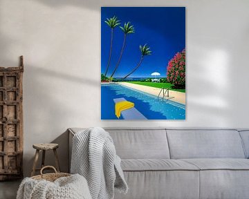 Hiroshi Nagai - Zwembad van Timeless Artworks