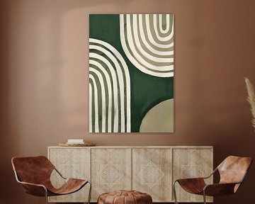 TW living - modern art abstract green japandi by TW living