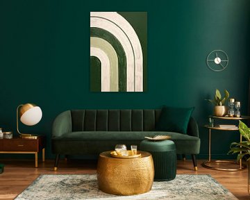 TW living - modern art abstract green japandi 4 by TW living