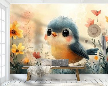 Example of the artwork in a room