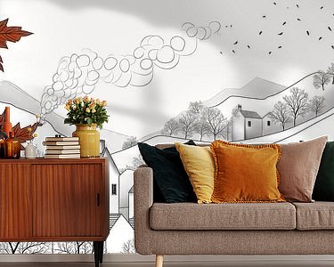 Example of the artwork in a room