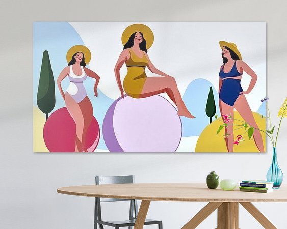 Example of the artwork in a room