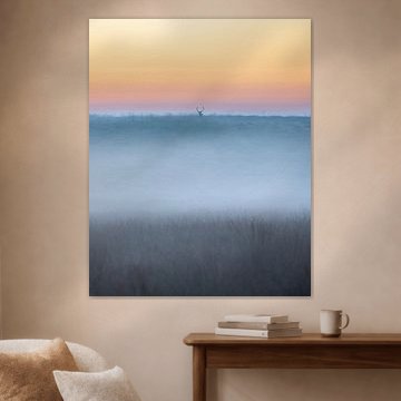 Rotwild in einer stimmungsvollen Landschaft - 4