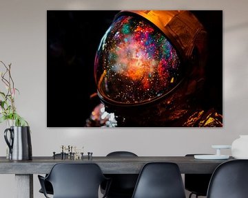 Astronautenhelm met galactische look van Poster Art Shop