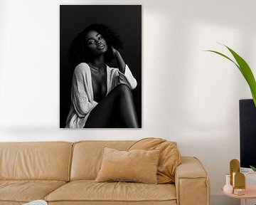 Opvallend zwart-wit portret van Poster Art Shop