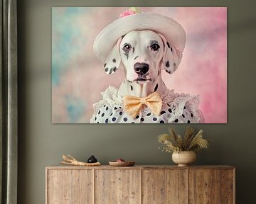 Dalmatian in chic disguise - charm! by Poster Art Shop