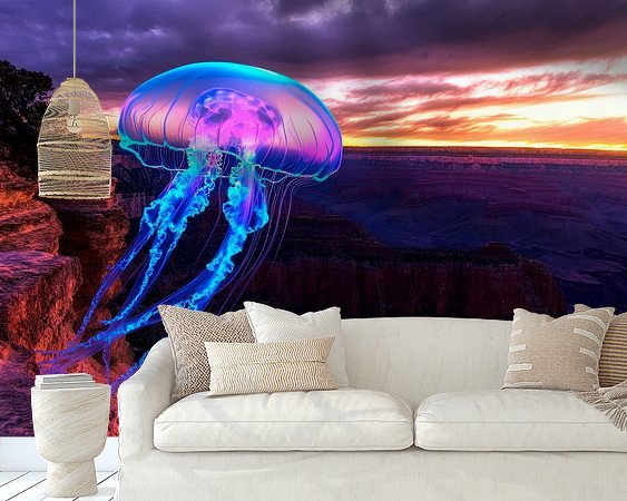 Example of the artwork in a room