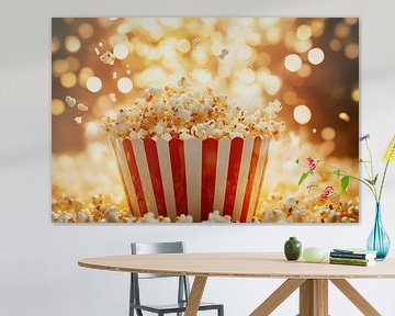 Cinema feeling: bubbly popcorn enjoyment by Poster Art Shop