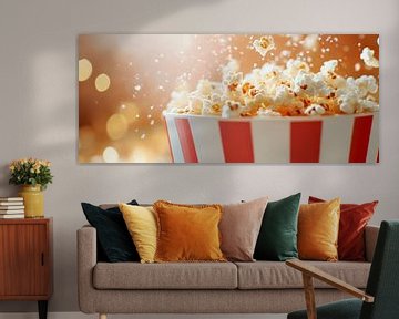 Delicious popcorn in a retro mug by Poster Art Shop