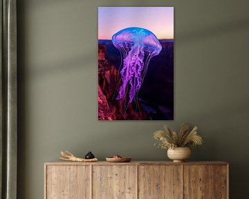 Découverte de la lumière au coucher du soleil - Magique sur Poster Art Shop