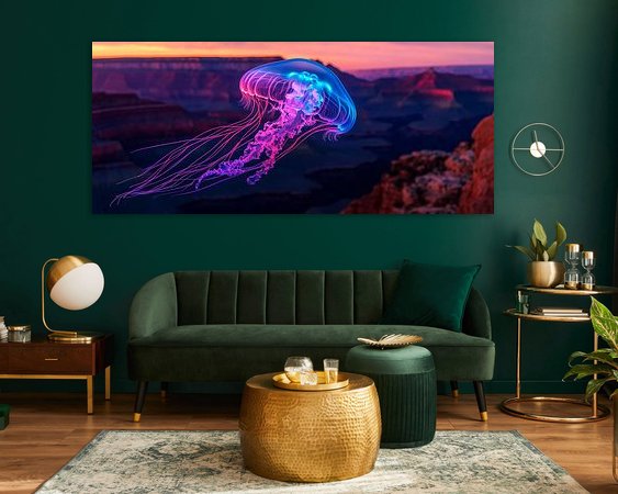 Example of the artwork in a room