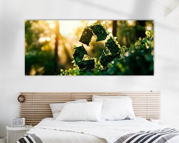 Duurzaamheidssymbool in de natuur van Poster Art Shop