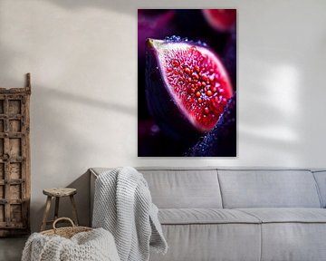 Sappige vijgen in levendige kleuren van Poster Art Shop