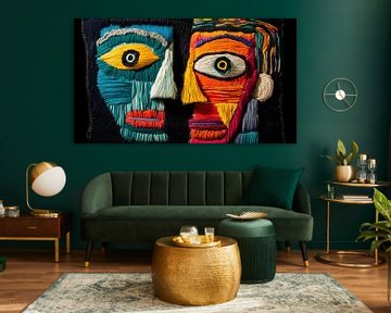 Picasso made of wool van Harry Hadders