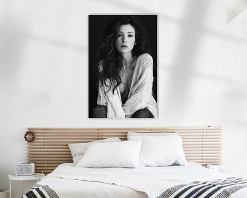 Sensual portrait in black and white by Poster Art Shop