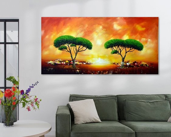 Example of the artwork in a room