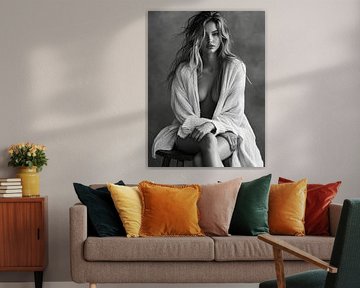 Dreamy portrait in soft tones by Poster Art Shop