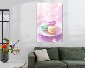 Zarte Makarons in Pastellfarben von Poster Art Shop
