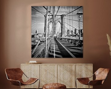 NYC Brooklyn Bridge van Melanie Viola