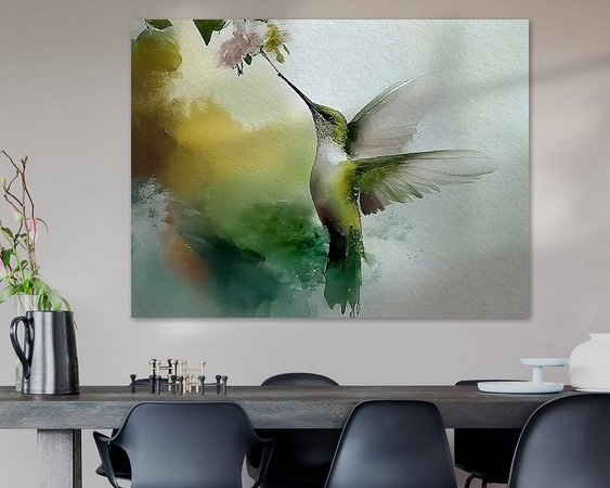 Example of the artwork in a room