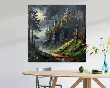 Woodhouse Castle, kasteel op een berg in het bos van Nick Wendt