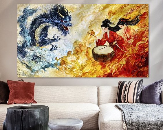 Example of the artwork in a room