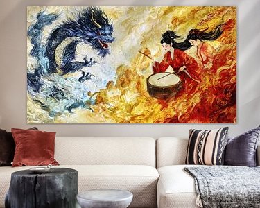 Example of the artwork in a room