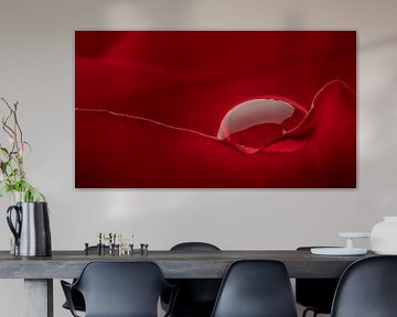 goutte d'eau en rouge