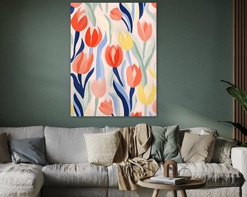 Tulpendans in de lente van Frank Daske | Foto & Design