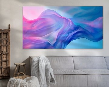 Serenade of Silk: A Symphony in Pastels by Oizy Blue