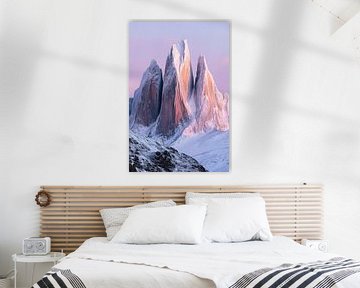Berglandschap in het ochtendlicht van Poster Art Shop