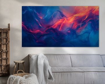 Inferno’s Embrace: Flames in the Abyss by Oizy Blue