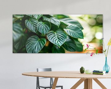 Green heart leaves - detailed view by Poster Art Shop
