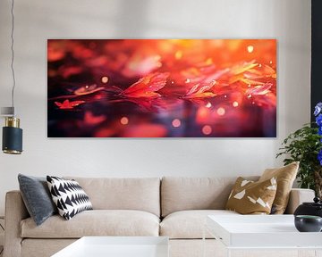 Herfstbladeren in zacht licht - Esthetiek van Poster Art Shop