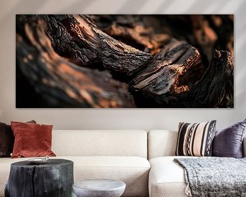 Holzoberfläche – Nahaufnahme und Textur von Poster Art Shop