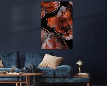 Holzscheiben im Detail – Naturtextur von Poster Art Shop