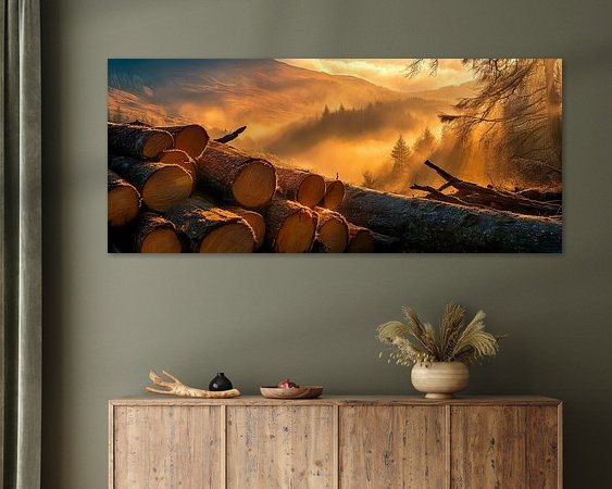 Example of the artwork in a room