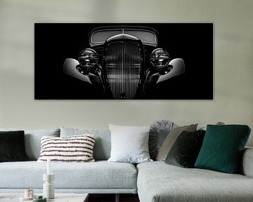 Klassischer Oldtimer in Schwarz-Weiß von Poster Art Shop