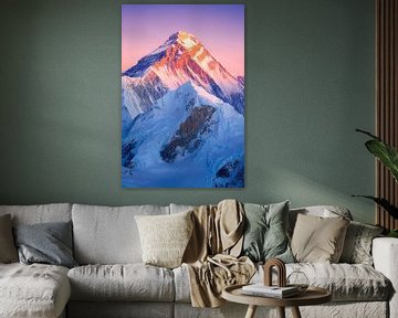 Majestueuze berg in het ochtendlicht van Poster Art Shop