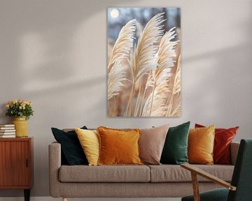 Pampas grass in the morning light - Gentle and natural by Poster Art Shop
