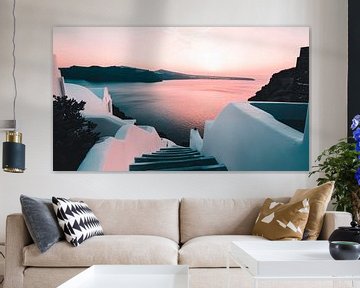 Sunset over the sea by Poster Art Shop