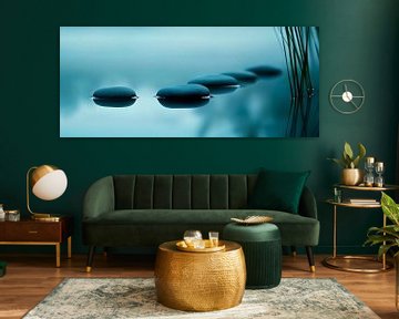 Stones in the water - Minimalist by Poster Art Shop