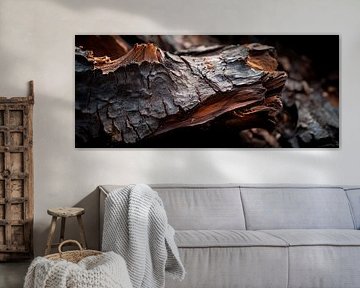 Verbranntes Holz – Struktur und Textur von Poster Art Shop