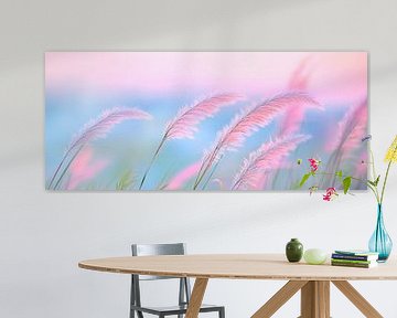 Soft grasses in pastel light by Poster Art Shop