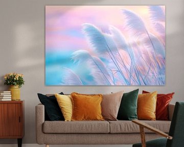 Soft grasses in pastel light by Poster Art Shop