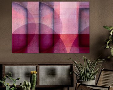 Scandinavië Abstractie Rood van Mad Dog Art
