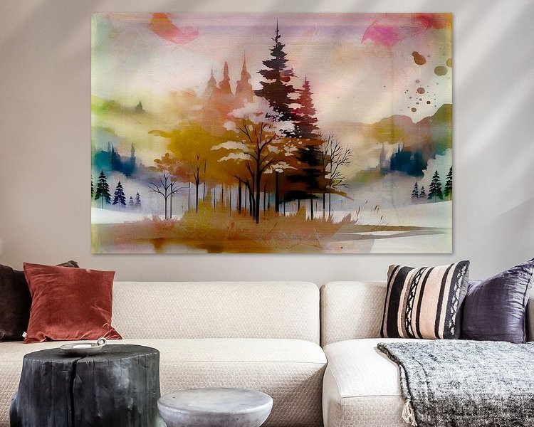 Example of the artwork in a room
