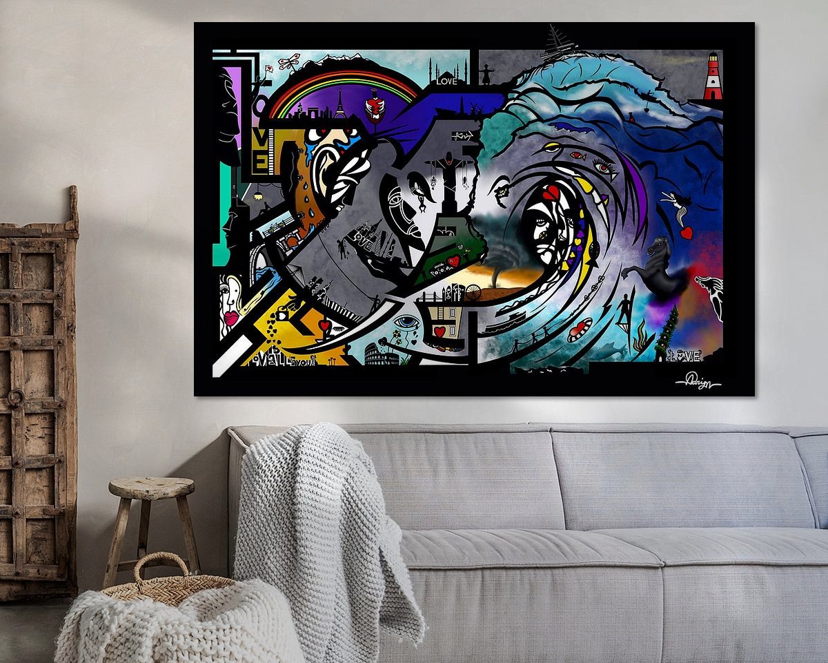 Example of the artwork in a room