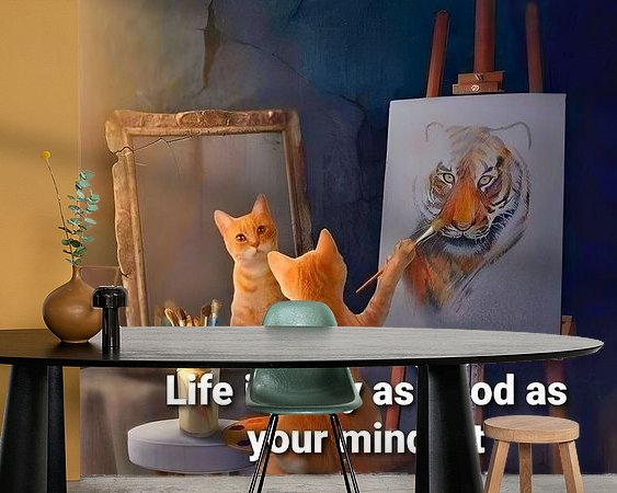 Example of the artwork in a room