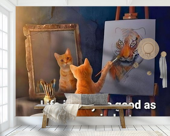 Example of the artwork in a room